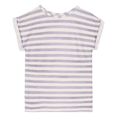 Studio Bohème - Gestreiftes T-Shirt aus Bio-Baumwolle Bama | Lavendel