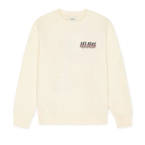 Les Deux - Les Deux Organik Pamuklu Platesli Sweatshirt | Krem
