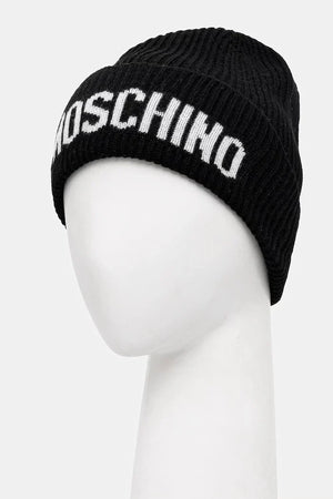 Moschino yün kumaştan kadın şapkası