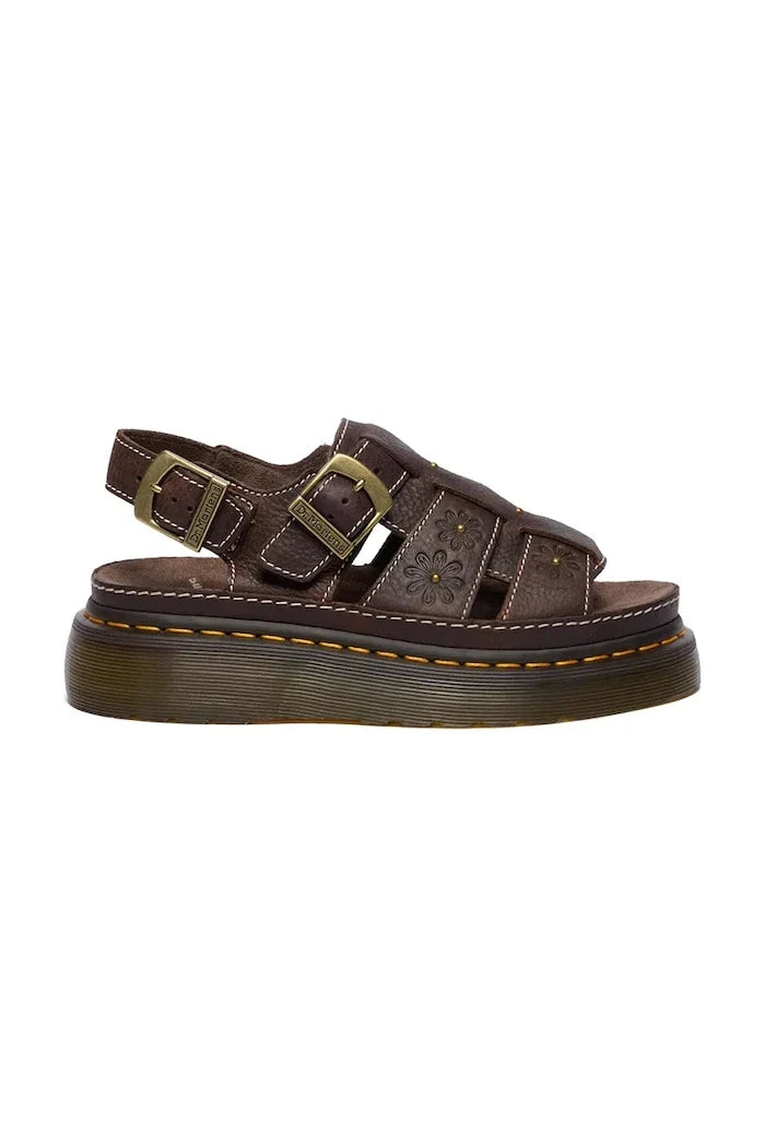 Dr. Martens platform kadın deri sandalet Wrenlie