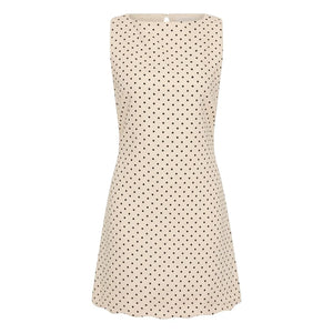Faithfull the Brand - Iria Keten Puantiye Elbise | Krem