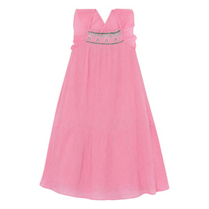 Bonton - Neptune Smocked Elbise | Şeker pembesi
