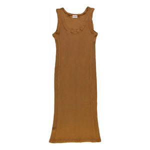 Poudre Organic - Ribbed Bean Dress - Women's Collection | Brown