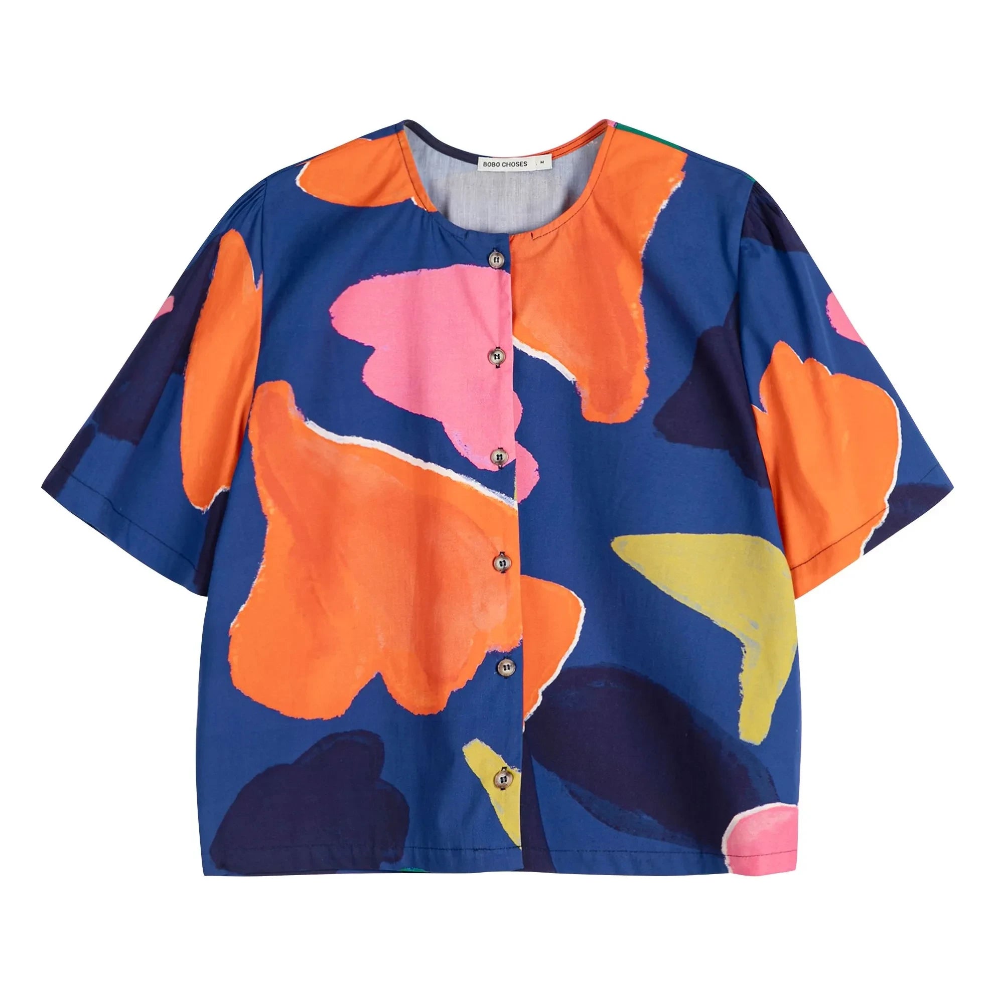Bobo Choses - Blumenmuster Bluse aus Bio-Baumwolle | Rosa