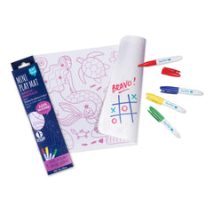 Superpetit - Mini ters çevrilebilir boyama örtüsü, 4 keçeli kalemli - Sirène