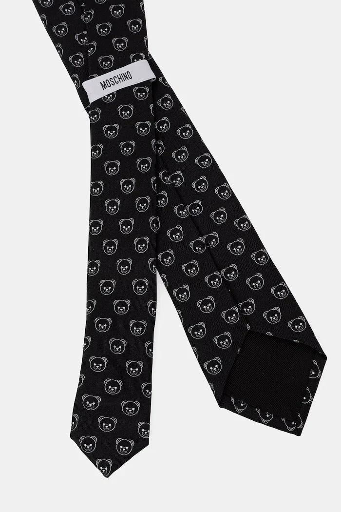 Moschino erkek ipek kravat