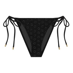 Peony - Tanga İşlemeli Brief | Siyah