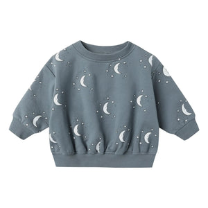 Quincy Mae - Lunes Bio-Baumwoll-Sweatshirt | Graublau