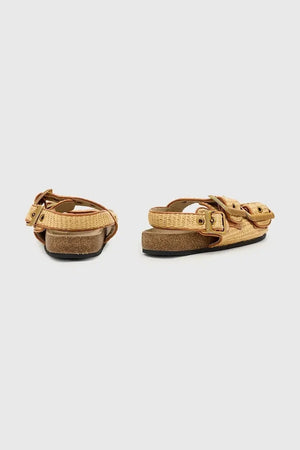 AllSaints Staffa Raffia Sandal Kadın Düz Taban Sandalet