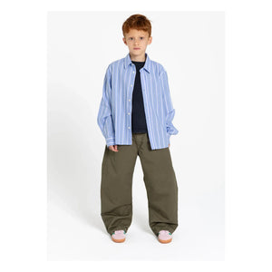 Finger in the nose - Zak Striped Shirt | Steel