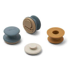Liewood - Earl Silikonstempel - 8er-Set | Blau