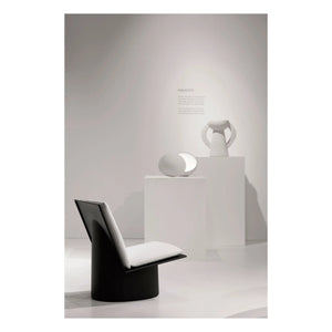 Serax - Valerie Lake Gümüş Kaplama Çelikten Koltuk | Siyah