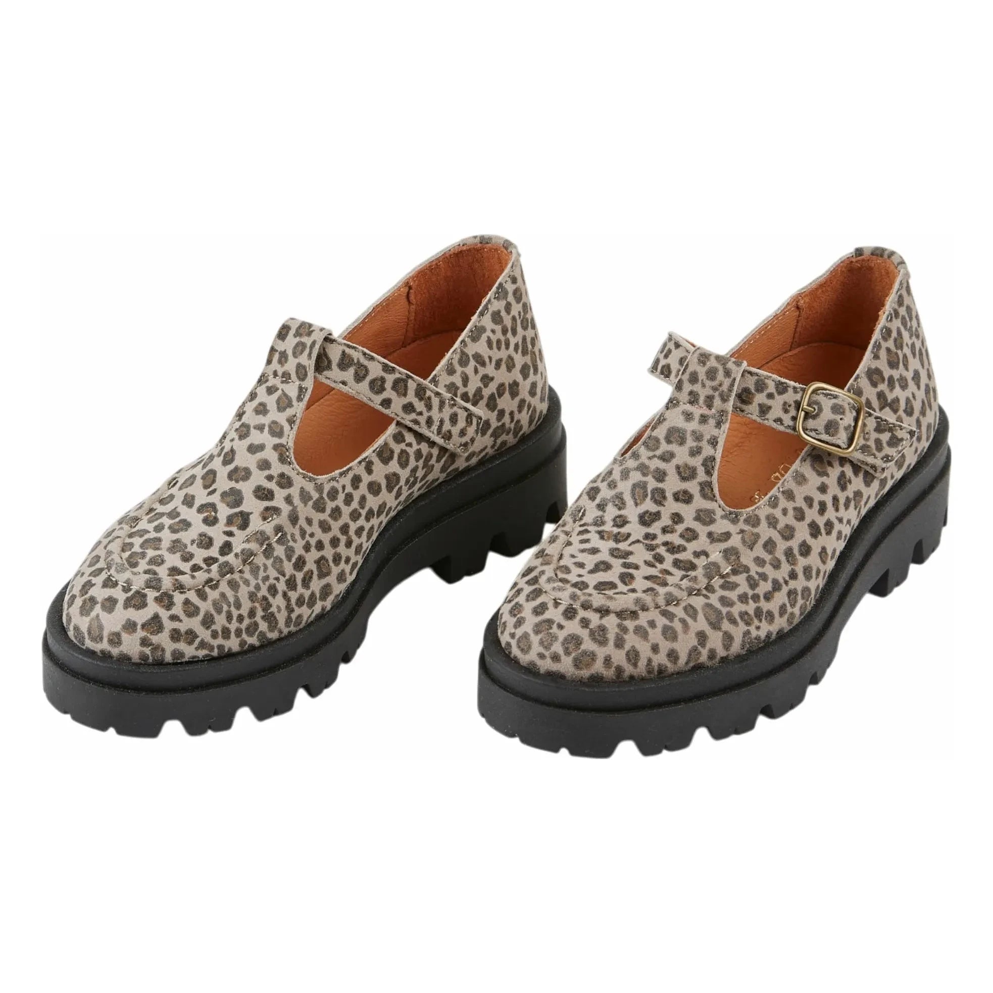 Emile et Ida - Leopard Leather Loafers | Dark brown