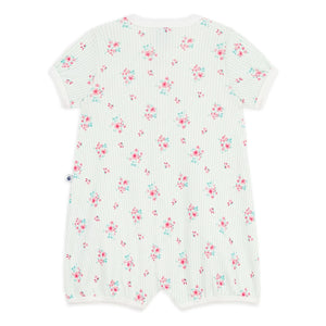 Petit Bateau - Schlafanzughose aus Bio-Baumwolle mit Blumenmuster | Weiß