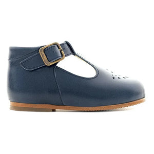 Poppée - Milton T-Bar Mary Janes | Navy Blue
