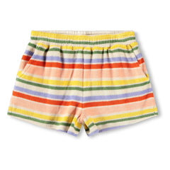 Molo - Angela Striped Organic Cotton Shorts | Orange