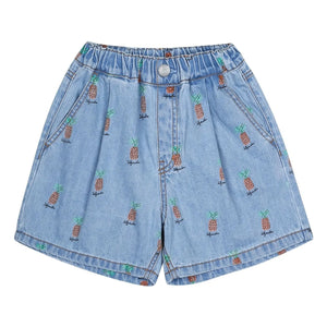 Jelly Mallow - Denim Ananas Şort | Mavi