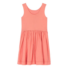 Petit Bateau - Organik pamuklu fitilli elbise | Mercan
