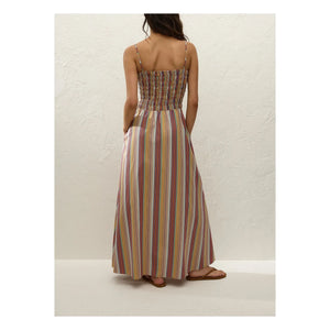 Faithfull the Brand - Anniken Striped Dress | Brick Red