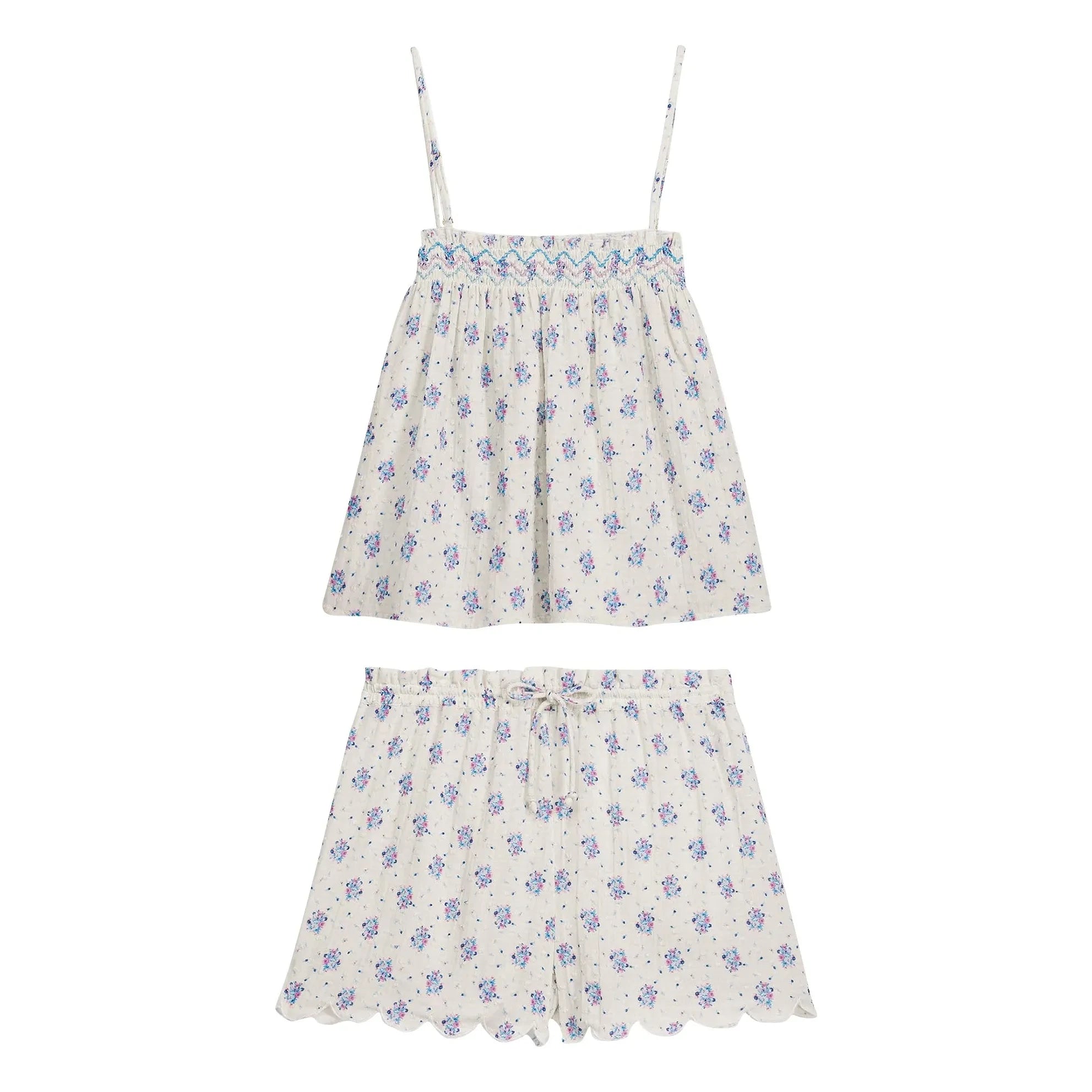 Louise Misha - Minala Pyjama aus Bio-Baumwolle | Creme