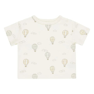 Quincy Mae - Boxed Hot Air Balloon T-Shirt | Ivory