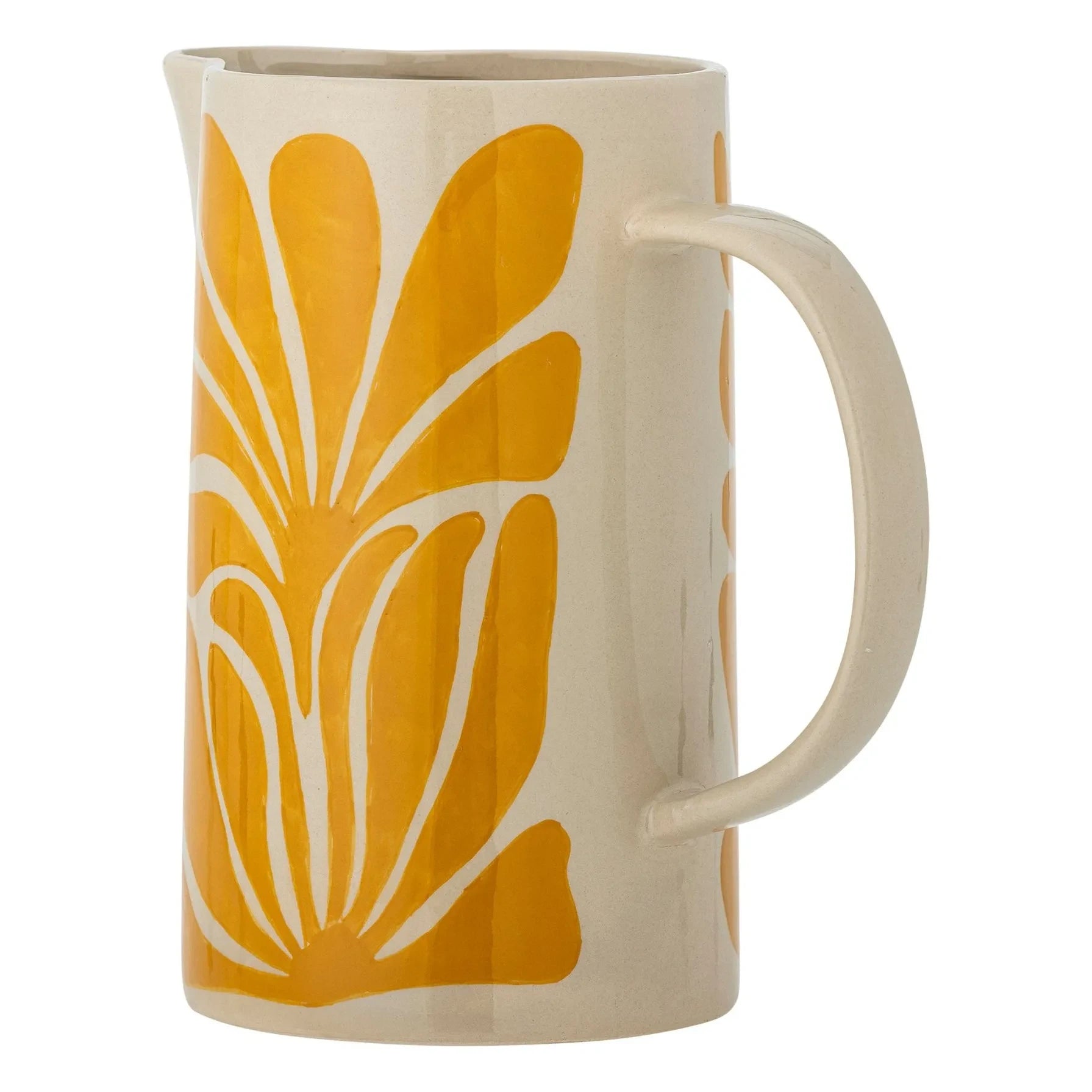 Bloomingville - Faun Stone Ceramic Pitcher | Yellow