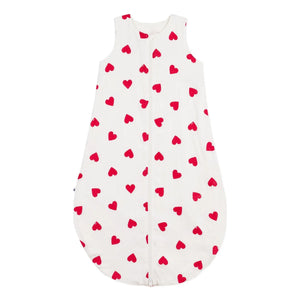 Petit Bateau - Cotton Gown with Hearts | White