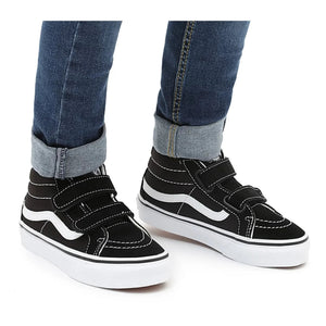 Vans - SK8-Mid Reissue Cırt Cırtlı Sneaker | Siyah