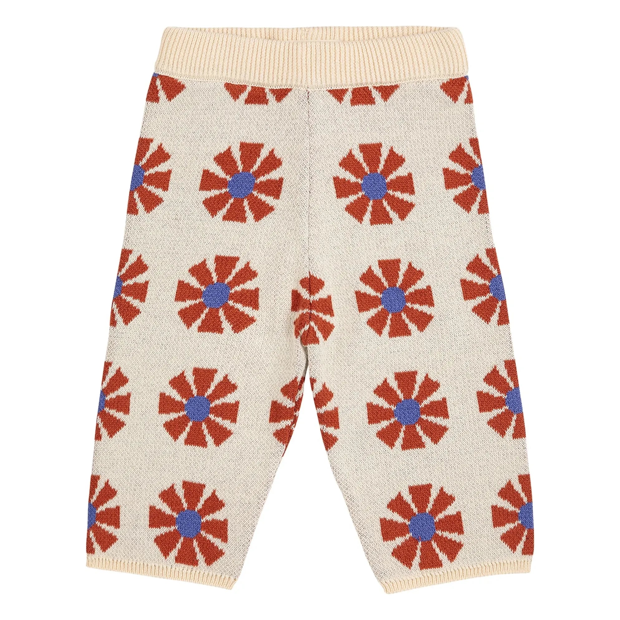 Bobo Choses - Bio-Baumwolle Jacquard-Strickhose | Beige
