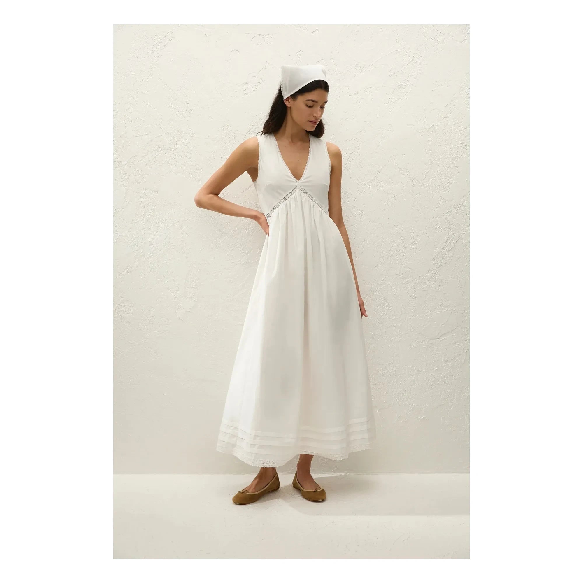 Faithfull the Brand - Fiora Baumwollkleid | Weiß