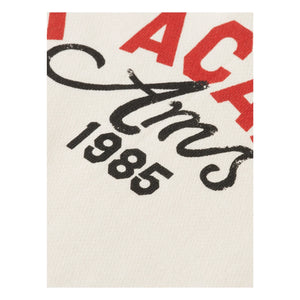 Scotch & Soda – Artwork Sweatshirt mit Polokragen aus Bio-Baumwolle | Ivory