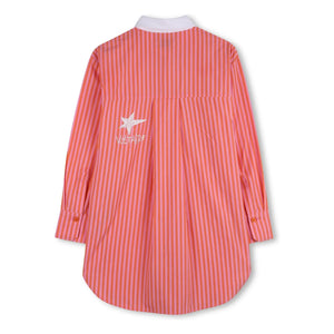 Zadig & Voltaire – Gestreiftes Hemdkleid | Rosa