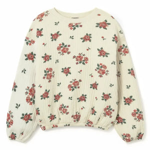 Cozmo - Celia Sweat Flowers Organik Pamuk | Ivory