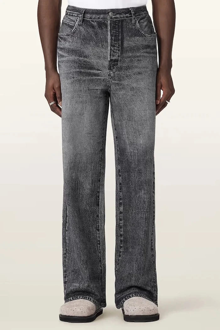 AllSaints wide leg erkek LENNY kot pantolon