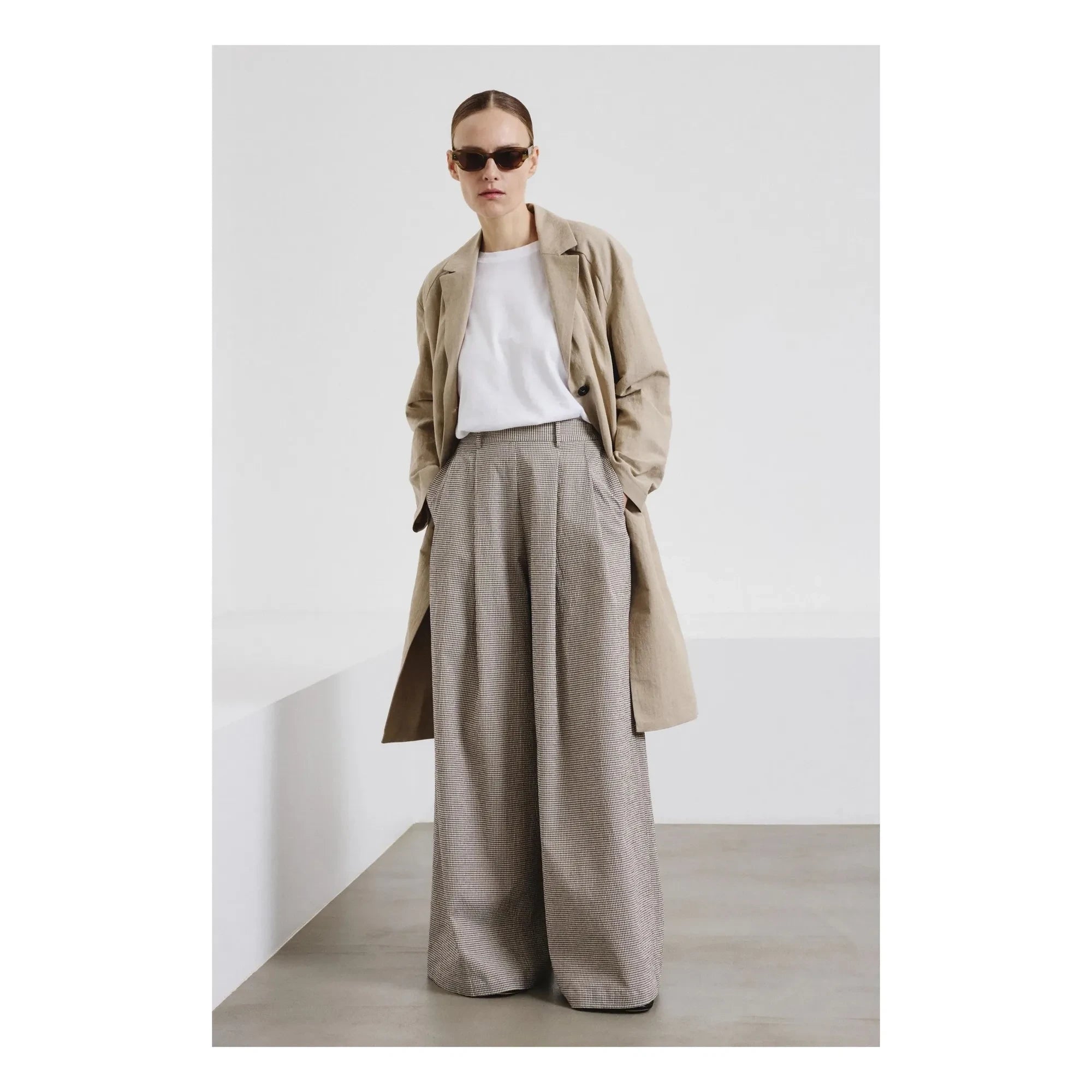 Pomandère - Cotton Gabardine Pants | Cream