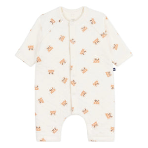 Petit Bateau - Overall mit Katzenmotiv in Ecru