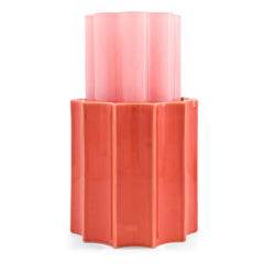 The Socialite Family - Duetto Vase aus Glas und Keramik | Zuckerrosa