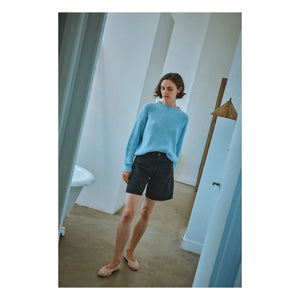 Poudre Organic - Dandelion Organic Cotton Sweater | Light blue
