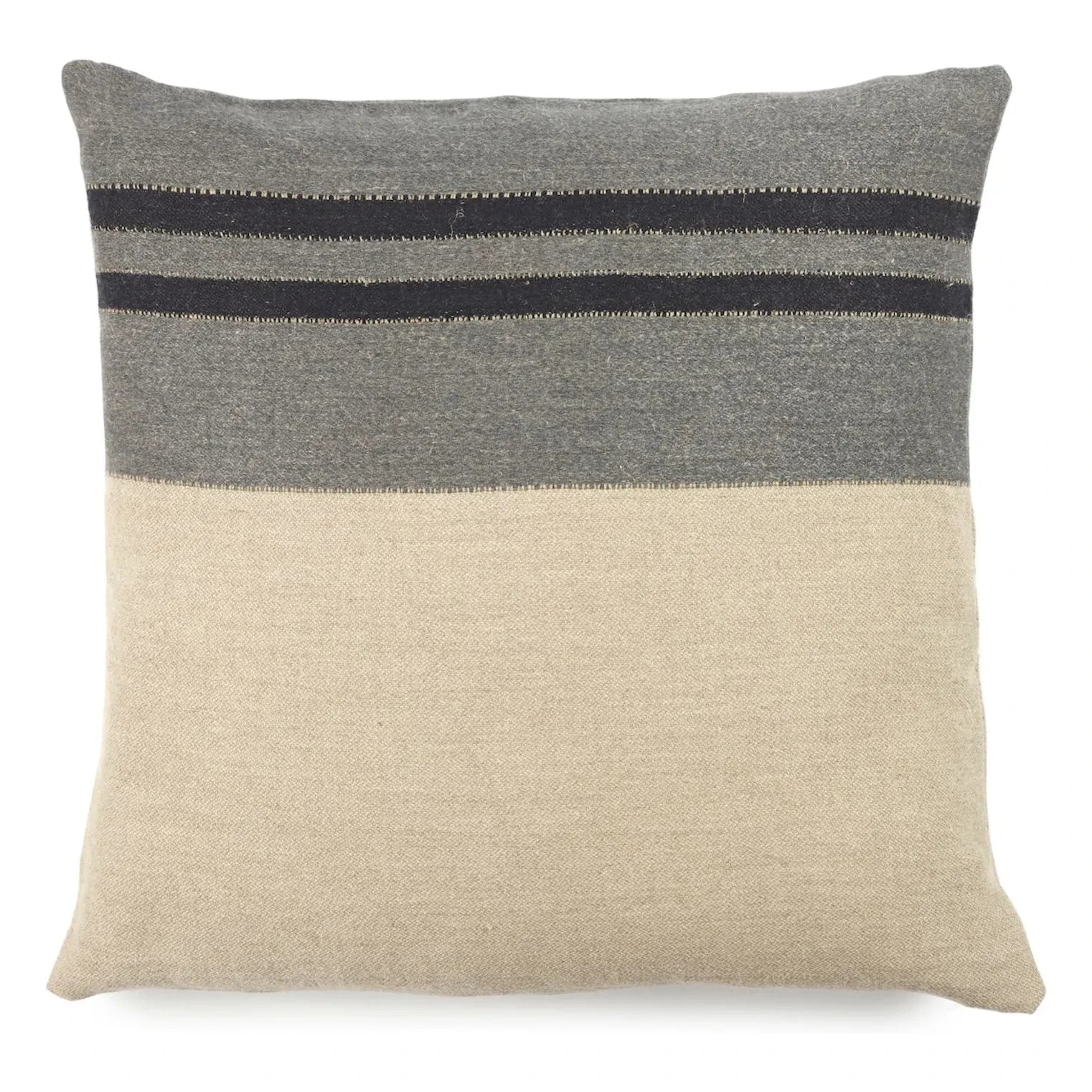 Libeco - Linen Pillowcase Black House Stripe | Carbon
