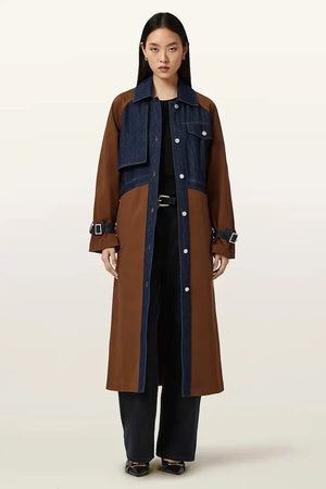 AllSaints pamuklu kadın trençkot DAYLY TRENCH