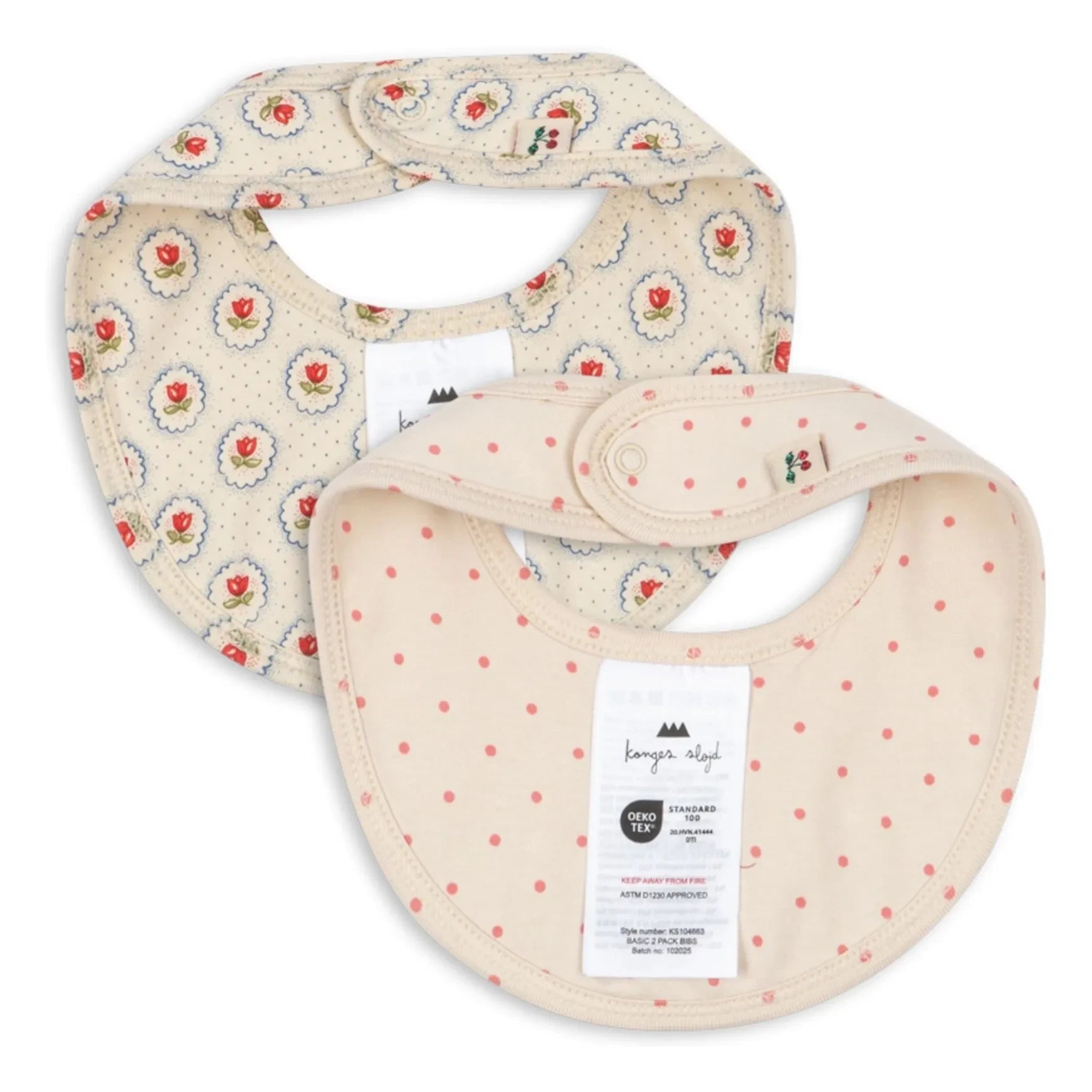 Konges Sløjd - Pirouette Bibs - 2-Pack | Ecru