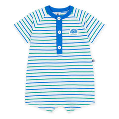 Petit Bateau - Striped Jumpsuit | Blue