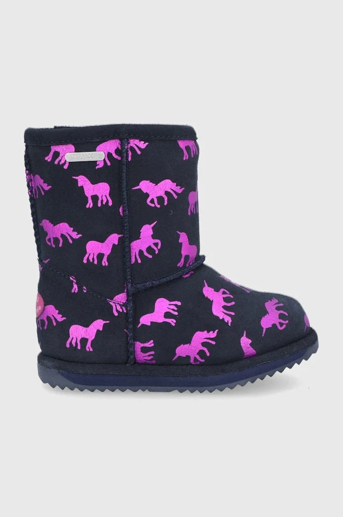 Emu Australia Rainbow Unicorn Brumby Çocuk Süet Bot
