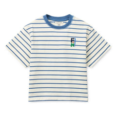 Liewood - Tyler Gestreiftes T-Shirt aus Bio-Baumwolle | Blau