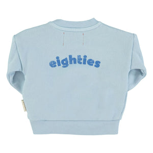 Piupiuchick - Eighties organik pamuklu sweatshirt | Açık Mavi