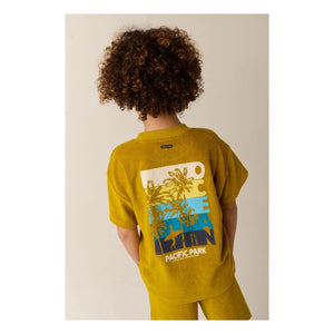 Tumble N'Dry – T-Shirt aus Bio-Baumwolle mit Frottier-Struktur Pacificus | Senf