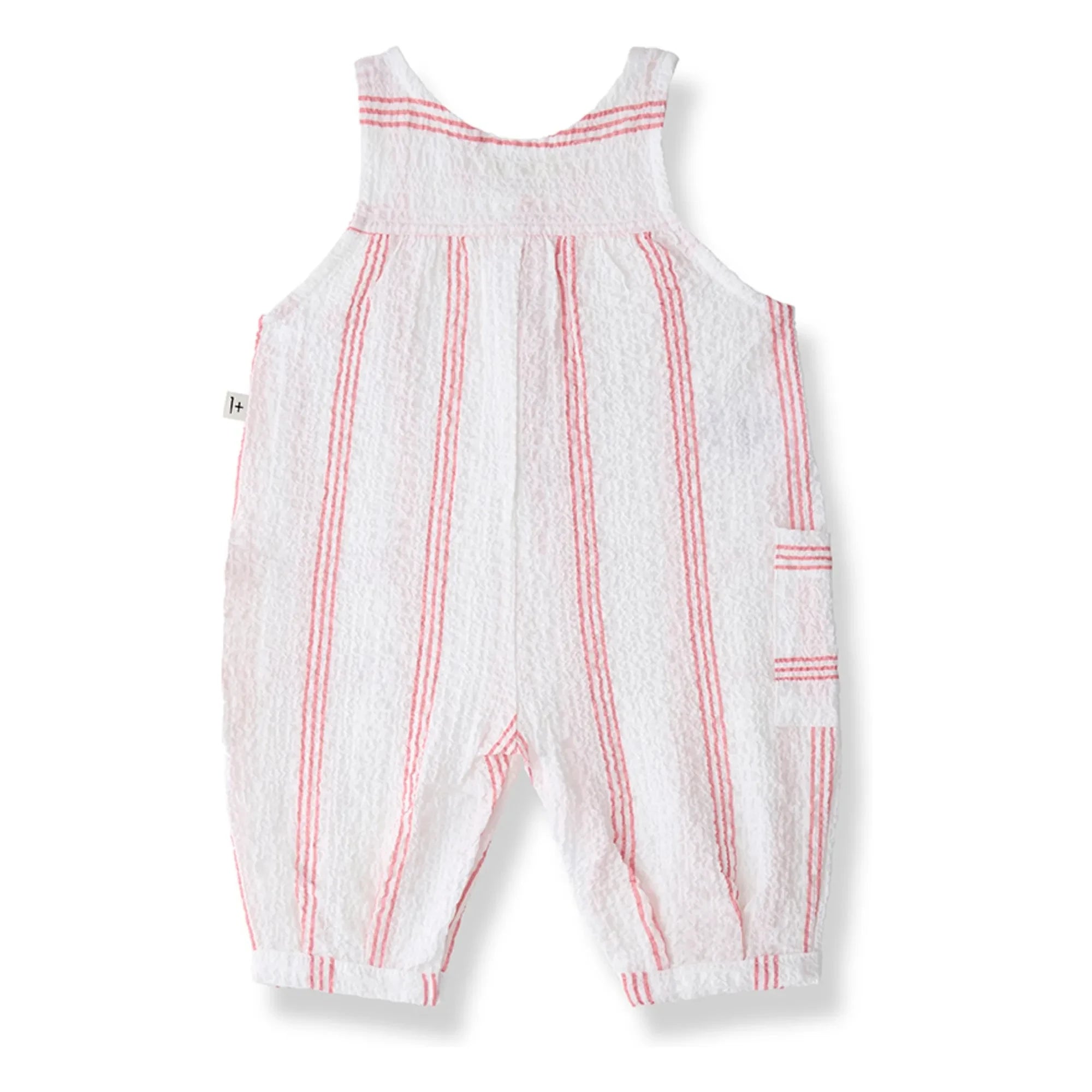 1+ in the Family - Montjoi Striped Romper | Powder Pink