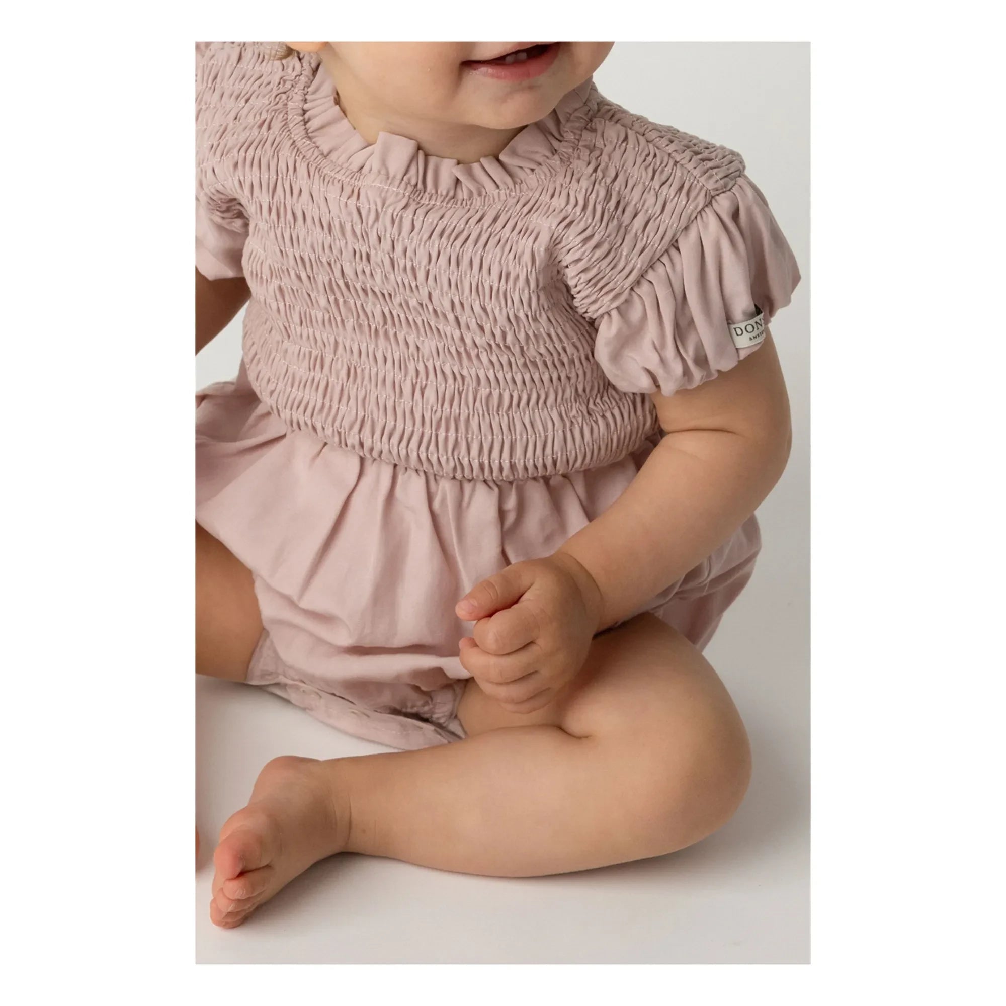 Donsje - Eledor Gathered Romper | Mauve