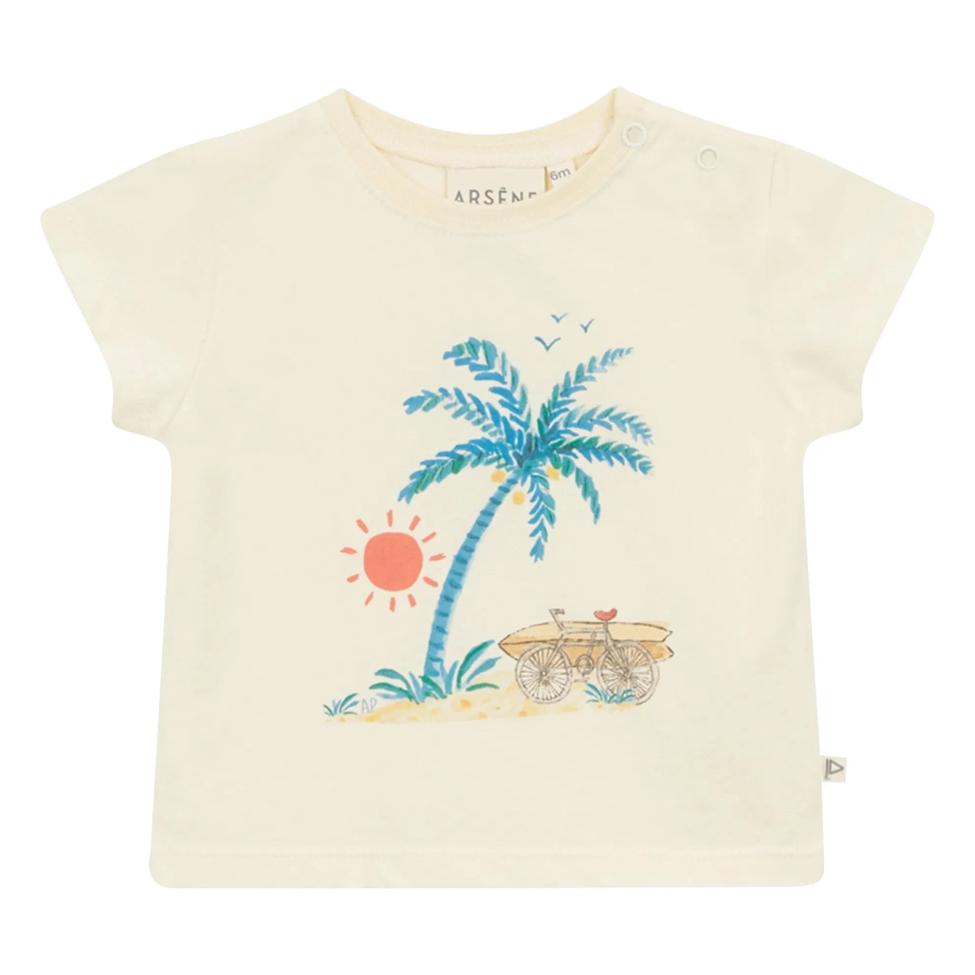 Arsène et Les Pipelettes - Florenzo Organic Cotton T-Shirt | Cream