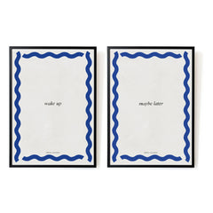 Hôtel Magique - Wake Up - Maybe Later Posterler - 2'li Set | Mavi